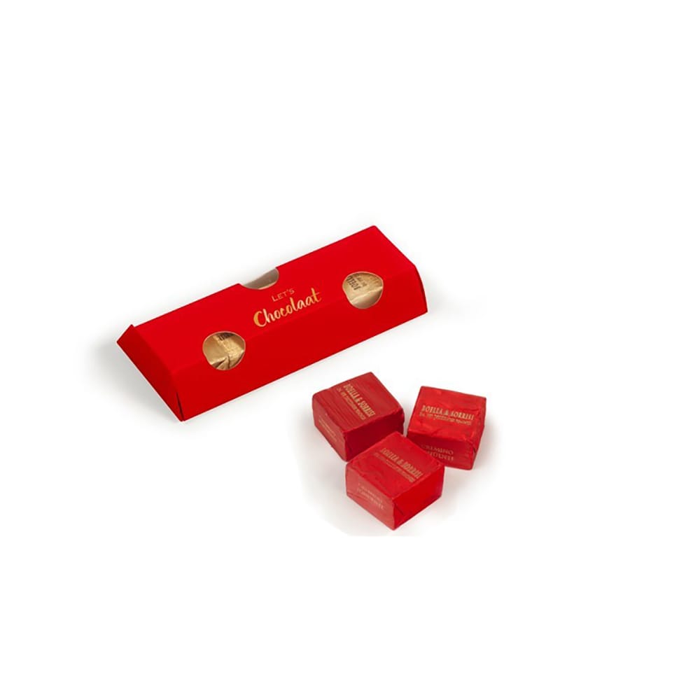 Estuche rectangular bombón cortado 4 un