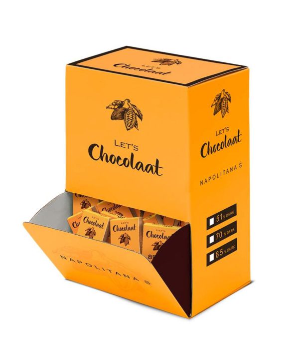 Napolitanas 5g 51% B/1kg - Caja dispensadora