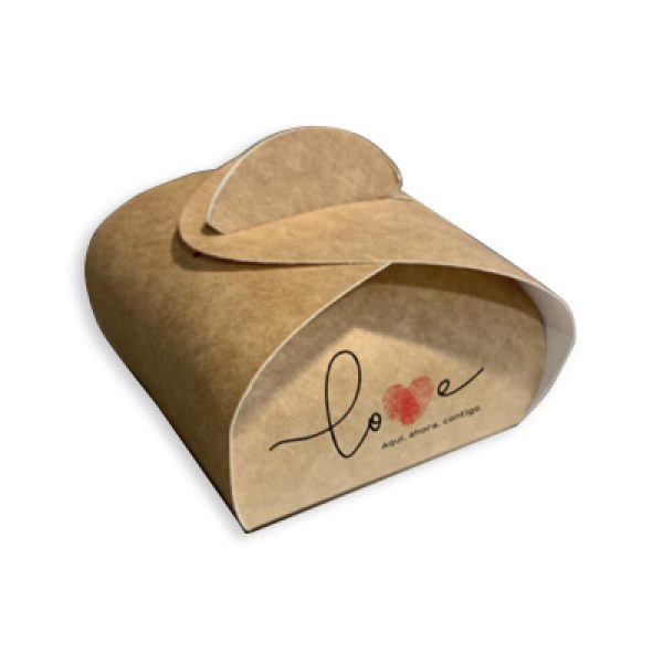 Mini estuche cartón auto montable LOVE