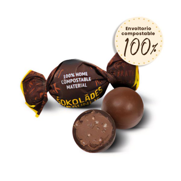 Trufas 55% cacao con crema de brownie C/4kg