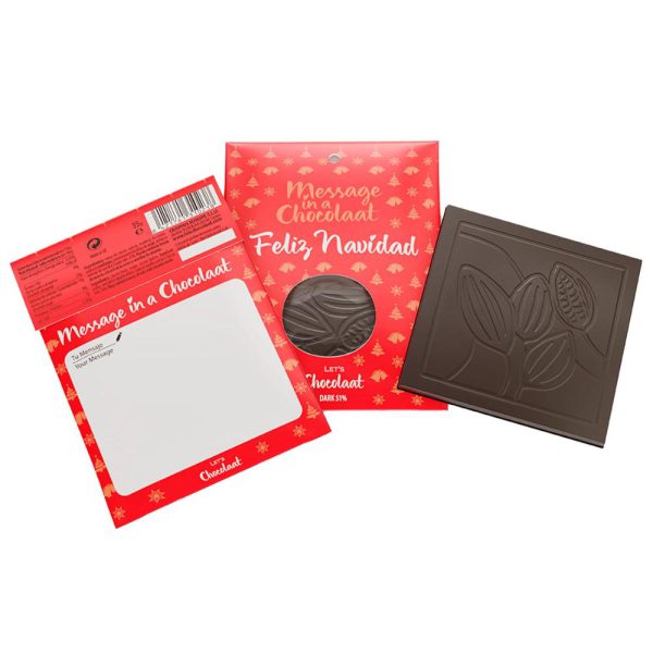 Message in a Chocolaat FELIZ NAVIDAD Blend 51%