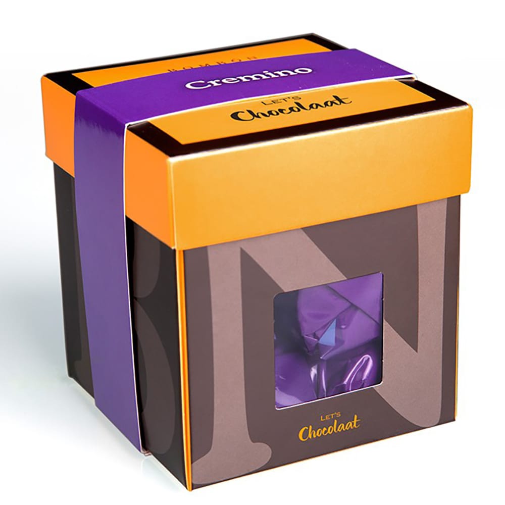 Bombón praliné Caja Bombón cúbico Cremino 200gr