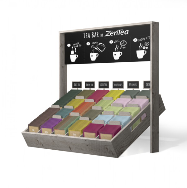 Expositor Display Tea Bar Madera