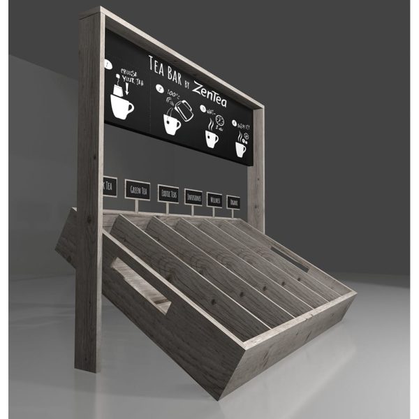 Expositor Display Tea Bar Madera