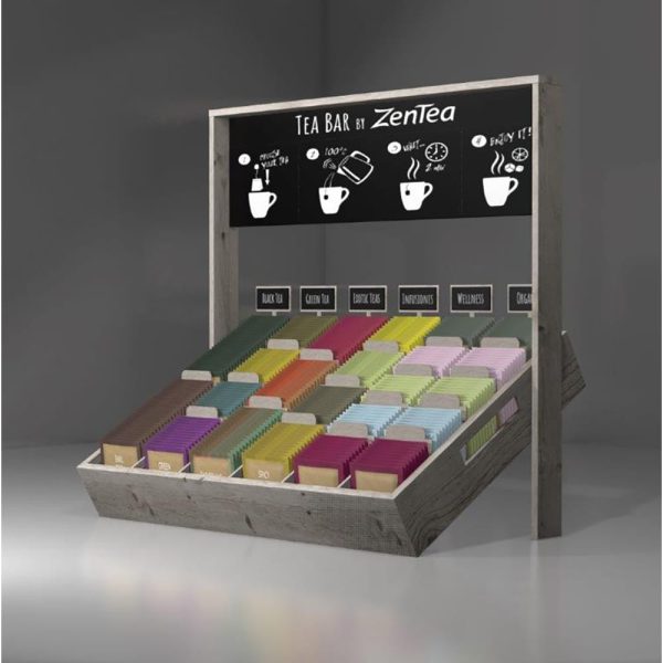 Expositor Display Tea Bar Madera