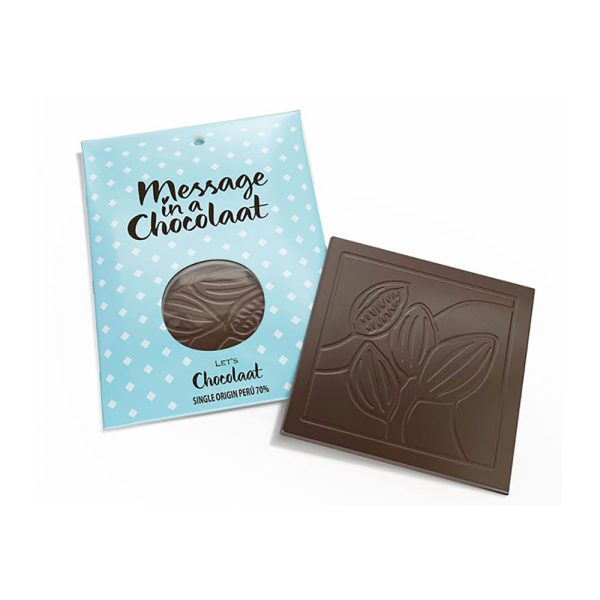 Message in a Chocolaat 70% cacao Perú