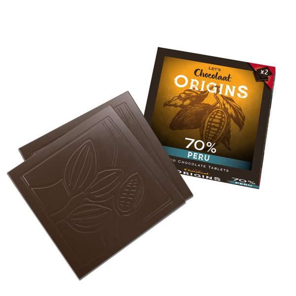 Tableta Origin 70% cacao Perú (2 unidades)