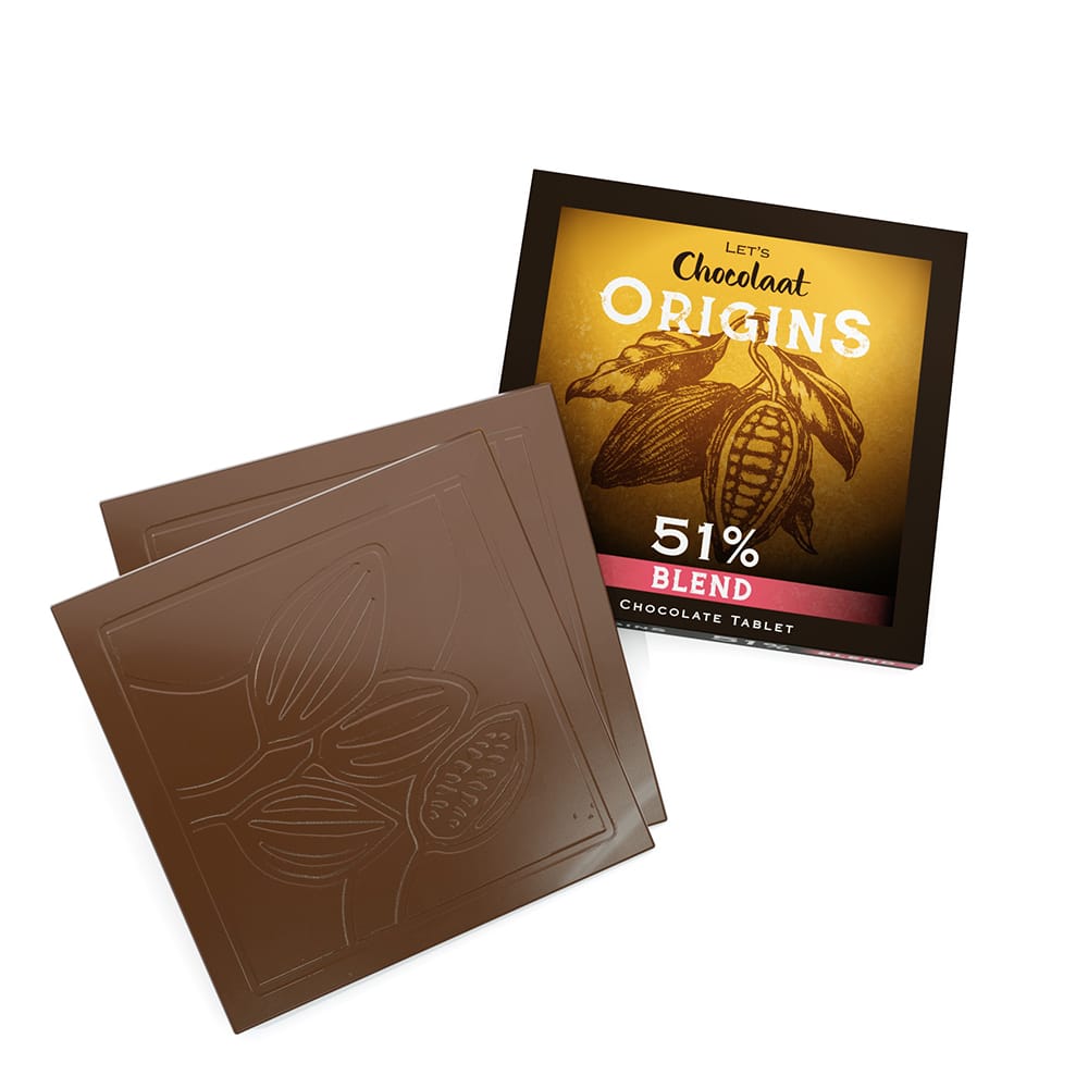 Tableta Origin cacao 51% (2 unidades)