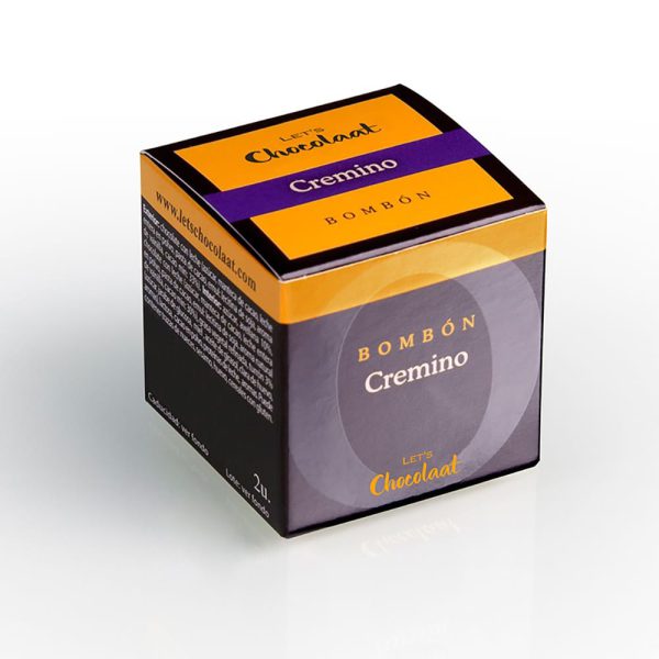 Bombón praliné Caja Bombón cúbico Cremino 30gr